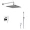 Chrome Shower System with 8